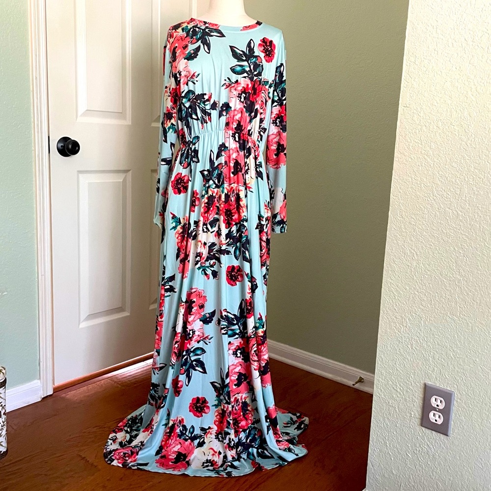 Floral Maxi Dress Sz XL